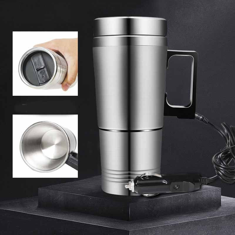 Electric Car Kettle Camping Travel Kettle Water Coffee Thermal Mug